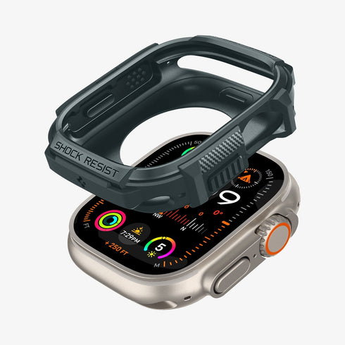 ACS05456 - Apple Watch Series (Apple Watch (49mm)) in matte black showing the front